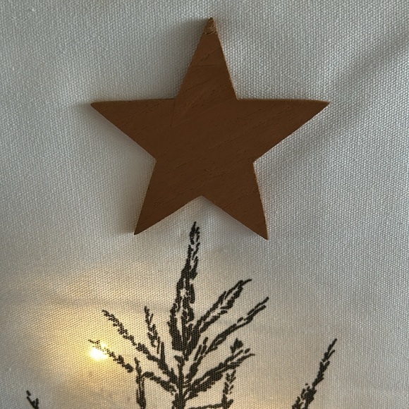 Pottery Barn Lit Tree π² Canvas Hanging Banner 34β x 39β BNIB SO NEAT! - Picture 3 of 9